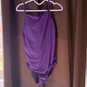 Padded Bust Royal Purple One-Piece Swimsuit size 38 Will fit a large